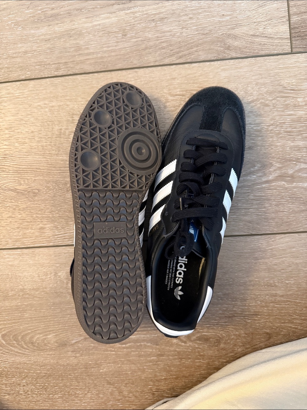 adidas Samba Low-Profile Sneakers - Black/White - Picture 2 of 5
